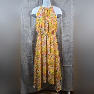 BCBGeneration Floral Maxi Dress - Pink, Yellow, White